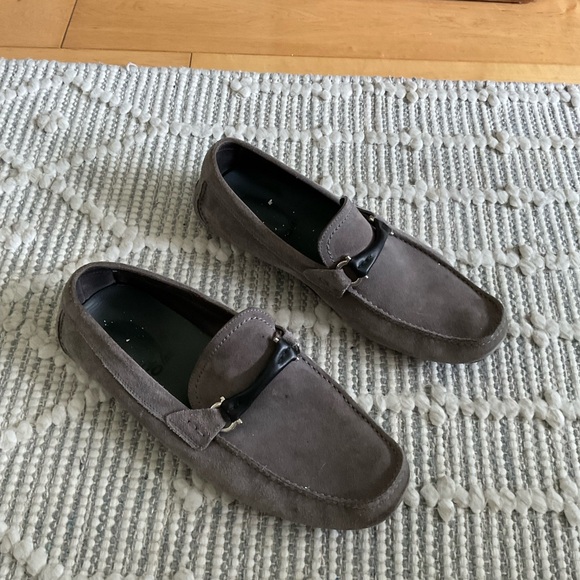 Salvatore Ferragamo Men's Taupe Loafers - Picture 1 of 5